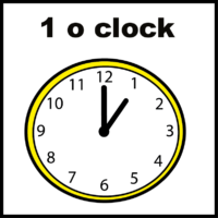 1 o clock