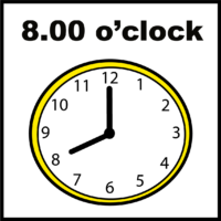 8.00 o clock