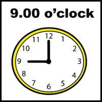 9.00 o clock