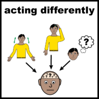 Acting differently