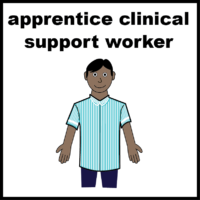Apprentice clinical support worker uniform