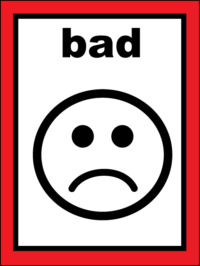 Bad (with red boarder)