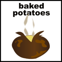 Baked potatoes