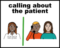 Calling about the patient