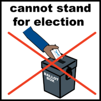 Cannot stand for election