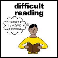 Difficult reading V2