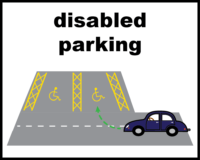 Disabled parking