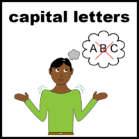 Don’t understand capital letters