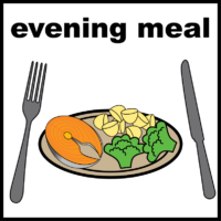 Evening meal healthy