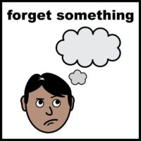 forget something