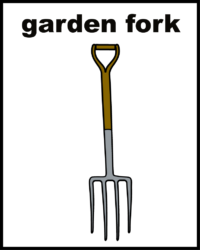 Garden fork big
