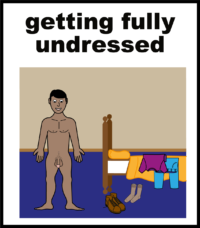 Getting fully undressed
