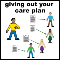 Giving out your care plan