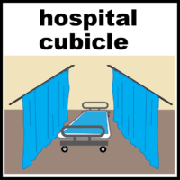 Hospital cubicle
