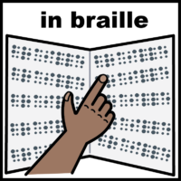 in braille