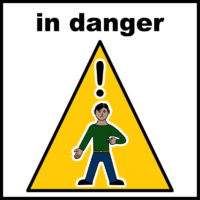In danger