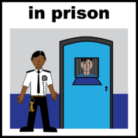 in prison