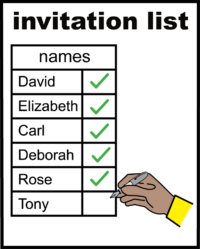 Invitation list