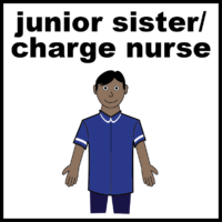 Junior sister or charge nurse uniform