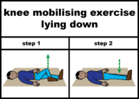 Knee mobilising exercise lying down