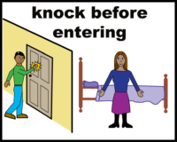 Knock before entering