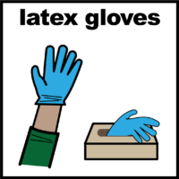 Latex gloves