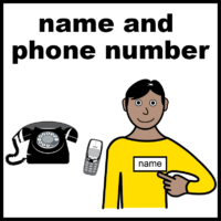 Name and phone number