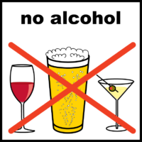 No alcohol