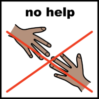 No help (with hands)