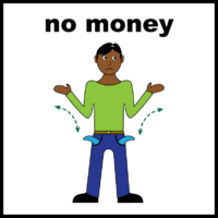 No money