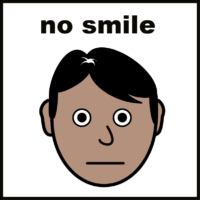 No smile