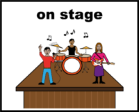 On stage