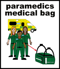 Paramedics medical bag