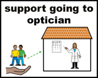 Support going to optician
