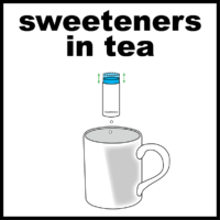 Sweeteners in tea