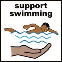Swimming support