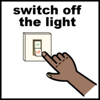 Switch off the light