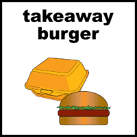 Takeaway burger