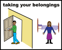 Taking your belongings