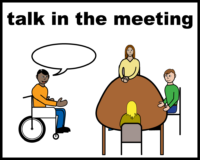 Talk in the meeting