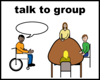 Talk to group