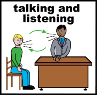 Talking and  listening