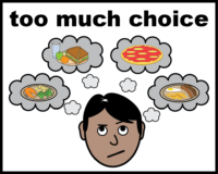 Too much choice (meal)