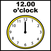 12.00 oclock
