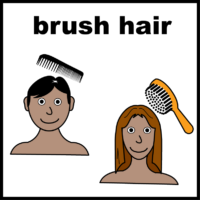 brush hair