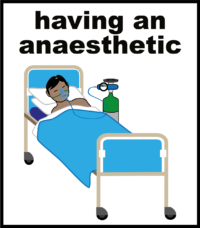having an anaesthetic