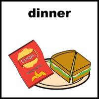 Lunch sandwich and crisps