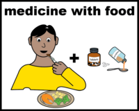 medicine with food