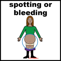 pregnant spotting or bleeding V4