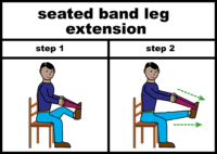 seated band leg extension